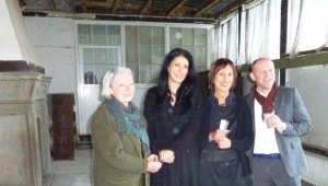 Myriam mit den Damen Decker und Rabitz und Torsten Schreiber im alten Saal