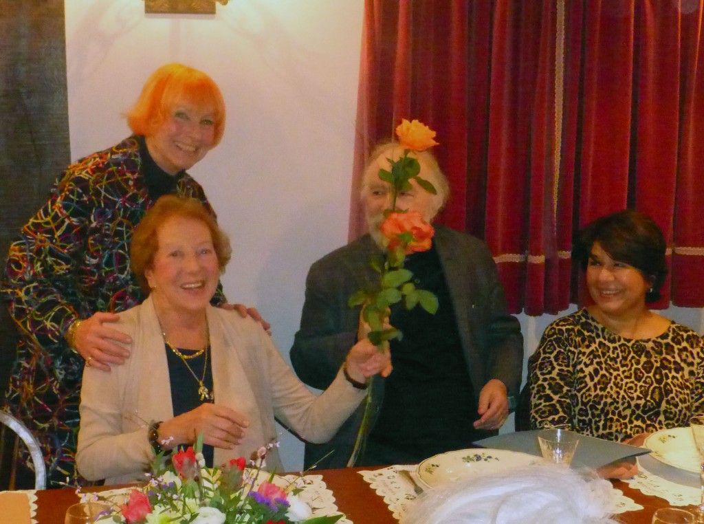 Radu Lupu mit Damen und Rosen